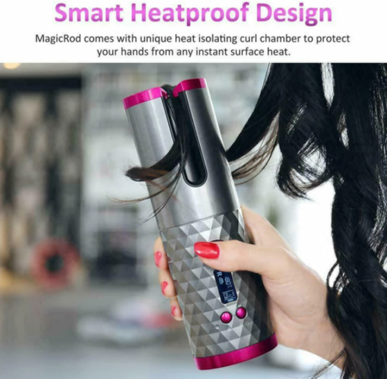 Cordless Auto Rotating Ceramic Hair Curler