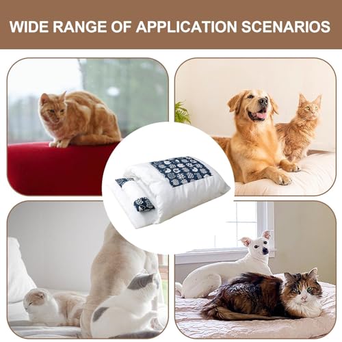 Cat Sleeping Bag nno Deformation Pet Bed Washable Sleep Zone Cuddle Cave Semi Enclosed Cat Kennel Cocoon Pet Bed with Pillow Cozy Winter Tunnel Cat Cave Bag for Cats and Small Dogs