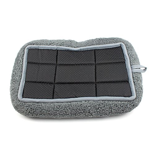 Enjoying Soft Plush Cat Bed Mat 16 x 22 Pet Cushion with Pillow Around for Dogs Cat Curling Sleep Cat Pad for Cat CarrierCrate Dog SelfWarm Bed Antiskid Bottom Medium